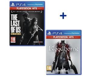 Pack 2 Jeux PS4 PlayStation Hits : The Last Of Us Remastered + Bloodborne