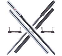 Pack 2 Katanas en Bois Sabre Sasuke Lame en Bois Naruto Sabre Kusanagi Epee + Presentoir en Bois Décoration