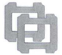 Pack 2 Lingettes microfibres pour Winbot W1 Pro Ecovacs W-CC02-0005 Gris Gris G