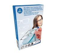 Pack 2 Lingettes Microfribre Pour Lunettes 15x20cm Multicolore