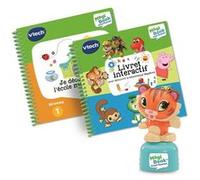 Pack 2 Livres interactifs Vtech MagiBook Story’Friends Starter Pack Je découvre l’école maternelle et un Livret découverte Multicolore E