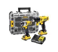 Kit Perceuse & Visseuse à Chocs DEWALT DCK211D2T 10,8 V 2 x 2.0 Ah (DCD710 + DCF815)