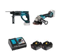 Pack 2 machines 18V (DGA504Z+ DHR202Z) MAKITA