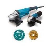 Pack 2 machines avec kit d'accessoires MAKITA - DK0053GX2-P : Alimentation - Filaire