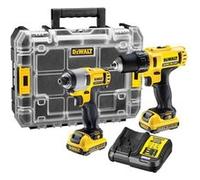 Kit Perceuse & Visseuse à Chocs DEWALT DCK211D2T 10,8 V 2 x 2.0 Ah (DCD710 + DCF815)