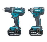 Pack 2 machines perceuse-visseuse + visseuse à chocs 18V 4Ah DDF482 + DTD152 Makita DLX2127MJ G