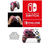 Pack 2 Manettes Bluetooth Pour Nintendo Switch - Blood Moon Zelda Switch- Manettes Sans Fil ? Legend Of Zelda Blood Moon