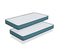 pack 2 matelas 80x190 CONFORT PRO Epaisseur 14 CM Ergonomique, Respirant, Mémoire. Idéal pour lit gigogne