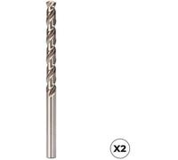 Pack 2 mèches cylindriques courtes hsse din-338n inox 2,50 iz27443 koma tools / izar