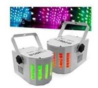 Pack 2 Mini Jeux de lumières effet Derby à LEDs RVBB - Ibiza Light DERBY-MINI G