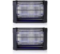 pack 2 destructeurs d'insectes electriques 16w lampes antimoustique 50m2