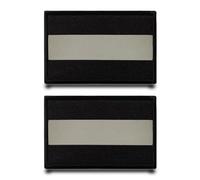 Pack 2 noir sécurité réfléchissant drôle patch amovible drapeau tactique patch costume application casquette de baseball sac à dos veste gilet extérieur