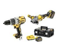 Pack 2 outils 18/54 V (DCD996+DCG414) + coffrets T STAK + 2 batteries Flexvolt 6/2Ah + chargeur - DEWALT - DCK2055T2T G