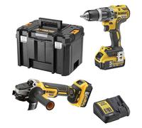 Pack 2 outils DEWALT DCK2080P2T (DCD796 + DCG405) XR 18V Li-Ion (2x5Ah)
