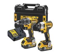 DeWalt Kit 2 outils 18V – Perceuse-visseuse COMPACT DCD791 + Visseuse à chocs DCF887 (DCK268P2T)