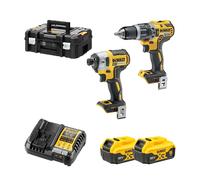 DEWALT - PERCEUSE COMBI ET VISSEUSE A IMPACT 18V XR - DCK266P2T-QW