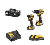 Pack 2 outils 18V Perceuse-visseuse sans fil DCD805 + Visseuse à chocs sans fil DCF850 DEWALT