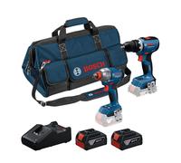 Pack 2 outils 18V Visseuse à chocs / boulonneuse GDX 18V-285 + Perceuse-visseuse GSR 18V-65 BOSCH