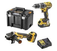 Pack 2 outils DEWALT DCK2080P2T (DCD796 + DCG405) XR 18V Li-Ion (2x5Ah)