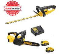 Pack 2 outils DEWALT DCKRT01GA Tronçonneuse + Taille-haie 18V + 2 batteries + chargeur