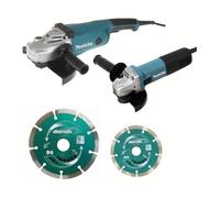 Pack 2 outils MAKITA DK0053GX2-P (Meuleuse GA9020 + Meuleuse 9558HNRG)