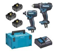 Pack 2 outils MAKITA DLX2127TJ1 (DDF482 + DTD152) 18 V Li-Ion (3 x 5 Ah)