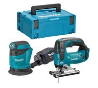Pack 2 outils MAKITA DLX2276J (DJV182Z + DBO180Z) (Machines Nues)