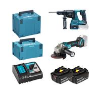 Pack 2 outils Makita Meuleuse DGA506Z + Perforateur DHR243Z MAKITA