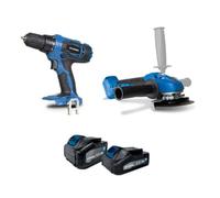 Pack 2 outils Perceuse - Visseuse sans fil et meuleuse hyundai HPACK20V2A4