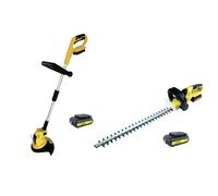 Nemura Pack 2 Outils - Taille-Haies et Coupe-Bordure 20V + 2 Batteries 2Ah + Chargeur Rapide - Revêtement Softgrip - Marque française spécialisée dans Les Outils de Jardinage et de Bricolage