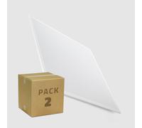 Pack 2 Panneaux LED 60x60 cm 40 W 4800 lm Solid