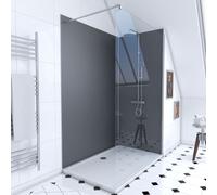 Pack 2 panneaux muraux + receveur + paroi en verre trempé + barre de fixation