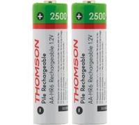 Pack 2 piles rechargeables HR06 AA 2500 mAh - Thomson