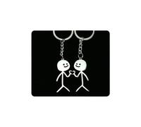 PACK 2 porte-clés pour couples ou amis. Cadeau original pour anniversaire, saint Valentin, anniversaire de mariage. Porte-clés amovibles. Porte-clés originaux. Porte-clés puzzle, cœur, doigts amusants