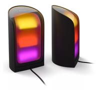 Philips Hue Play Wall Washer Connecté Noir, Pack de 2, White and Color Ambiance avec technologie ColorCast, Compatible Bluetooth, Contrôle Vocal avec Alexa, Apple Home & Google Assistant Philips.