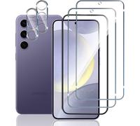 Pack 2 Protecteurs D¿Écran + 2 Protège-Lentilles En Verre Trempé Pour Samsung Galaxy S24 Plus ¿ Dureté 9h, Anti-Rayures, Sans Bulles, Ultra-Transparent Hd, Revêtement Oléophobe