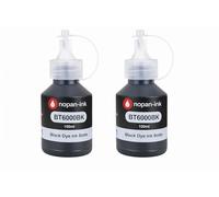 Pack 2 Recharge Encre BT5000 BT6000 BTD60 Bouteille Compatible pour Brother DCP T300 T500W T700W MFC T800W Noir Haute capacité 100 ML