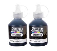 Pack 2 Recharge encre BT5000 BT6000 BTD60 compatible pour Brother Noir Haute capacité 100 ml