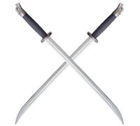 Pack 2 Sabres en Polypropylene Katana Argent Epee Duncan Epee Entrainement Combat Décoration