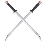 Pack 2 Sabres en Polypropylene Katana Argent Epee Ninja Epee Entrainement Combat Décoration