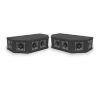 Pack 2 systèmes de haut-parleurs 6 tweeters top box piezo noir - soundlab 50w