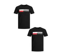 Pack 2 T-shirts Homme Logo Taille Plus Conception Imprimée JACK & JONES
