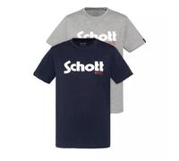 Pack 2 Tee-shirt Schott PETIT LOGO S