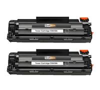 Pack 2 Toner CB436A 36A CB 436A compatible pour HP LaserJet Noir Haute capacité avec puce 2000 pages