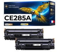 Pack 2 Toner CE285A 85A CE 285A compatible pour HP LaserJet Noir Haute capacité avec puce 2000 pages