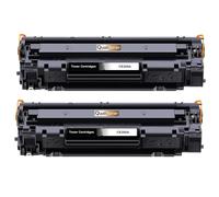 Pack 2 Toner CE285A 85A CE285A CE 285A Compatible pour HP LaserJet M1120 M1132 P1102 Noir Haute capacité avec Puce 2000 Pages