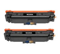 Pack 2 Toner W2200X W2200A W2200X W2200A Compatible pour HP Color LaserJet Pro 4202dn 4202dw MFP 4302dw 4302fdn 4302fdw 4303dw 4303fdn 4303fdw Noir Haute capacité avec Puce 7500 Pages