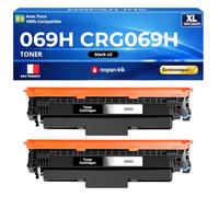 Pack 2 Toners 069H CRG-069H Compatible pour Canon Noir 7500 Pages