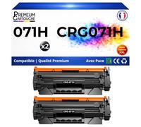 Pack 2 Toners 071H CRG071H Compatible pour Canon Noir 2400 Pages