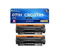 Pack 2 Toners compatible Canon 071H CRG071H Noir 2x 2400 pages pour i-SENSYS LBP 122dw MF 272dw MF 275dw